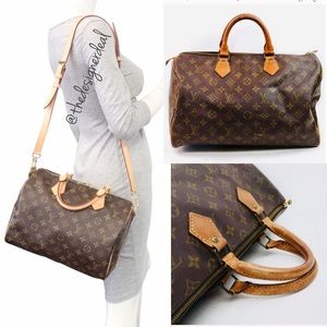 💕👄💕Louis Vuitton Monogram Speedy 35 Handbag